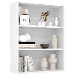 JHK 3-4 Tier Wooden Shelf Bookcase Tall Floor Standing Open Bookshelf for Living Room and Home Office Personalized Storage
