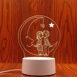 3D Lamp Acrylic USB LED Night Lights Neon Sign Lamp Xmas Christmas Decorations for Home Bedroom Birthday Decor Wedding Gifts