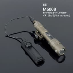 Tactical Surefir M600 M300 Airsoft Powerful Flashlight Dual Pressure Switch AR15 20mm Rail Hunting LED White Lamp Scout Lights