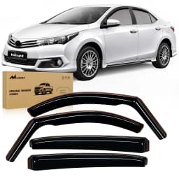 Nilight in Channel Durable Rain Guards for Toyota RAV4 2019 2020 2021 2022 2023 2024 Window Deflectors,Vent Window Visors 4PCS