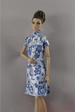 1 PC Doll Clothes 1:6 Scale Dress Chinese Cheongsam for 11.5 Inch 30cm Doll Many Style for Choice Gifts for Girls