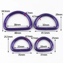5/10Pcs 20/25/32/38mm D Ring Metal Buckles Webbing for Bag Strap Handbag Loop Connect Hook Dog Collar Clasp Bags Accessories