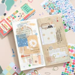 Journal GO 30pcs Cute Basic Colorful Stickers for Planner Diary Card Making Scrapbooking Journaling diy Stationery Decals