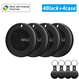 Android Only MiLi LiTag/MiTag Car Locator Anti-Lost Smart Tag Compatibility Key Bag Item Finder for Google Find Hub 1/4pcs Set
