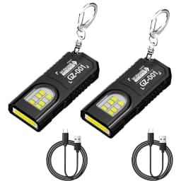 USB Rechargeable Torch With Pen Clip Powerful Mini Outdoor Working Lantern With Magnetic Portable Keychain LED COB Flashlight
