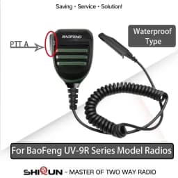 Baofeng UV-13Pro Waterproof Microphone Shoulder Speaker UV-9R PRO 2 Pins for Walkie UV-5R/UV-82/UV-16/TH UV8000D Two Way Radio