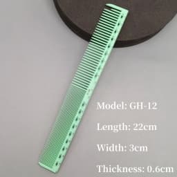 Hair Cutting Comb With Scale Cyan Yellow Ruler Haircut Combs Barber Shop Hairdressing Hairbrush Salon Styling Tools Y0521