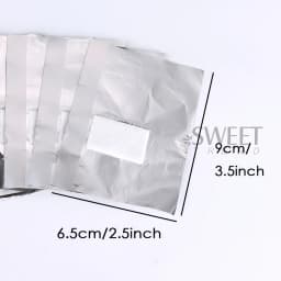 50/100pcs Immersion Remover Aluminum Foils For Nails With Cotton Pad Polish Removal Cleaning Wraps Manicure Care Tools Supplies