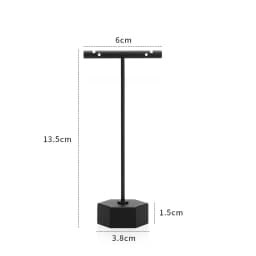 Modern Jewelry Earrings Display Stand Holder T Bar Rack Tower Metal Earring Bracket Organizer Ear Studs Hanging Storage Shelf