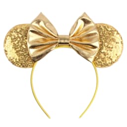 Cute Women Mouse Ears Leopard Print Headbands for Girls Baby Women Sequins 5"Bows Hair Accessories Adults Hairbands Kids Gift