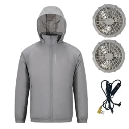 Portable Air Conditioner Jacket USB Fan Cooling Coat Outdoor Work Construction Fishing Hunting Lightweight Sun protection Jacket