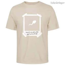 Mens Cotton This Is A Very Old Picture Of Me Graphic Funny T Shirt Street Casual Style Tee for Men and Women