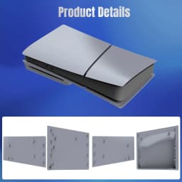 5 in 1 30th Anniversary Gray FacePlates for PS5 Pro Disc/Digital Edition for PlayStation 5 Pro Cover Accessories Faceplate Shell