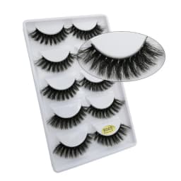 5 Pairs 3D Mink False Eyelashes H13, Soft Eyelash Extension Natural Eyelashes Makeup Lashes Wholesale G800, G806