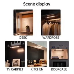 Motion Sensor Light Night Light Desk Lamp Type C Rechargeable Lights Cabinet Lights For Kitchen LED Digital Display Night Lights