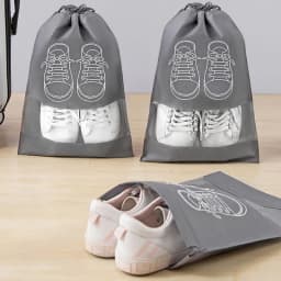 5pcs Dust Proof Shoe Cover Thickened Non-Woven Dustproof Drawstring Storage Bag Clothing Travel Pouch Handbag Storage Bags