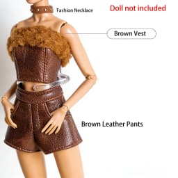 30cm FR Supermodel Clothes Accessories Winter Retro Jacket/Luxury Fur Fashion Classic Trench Coat Set For 1/6 Babi Doll Xianxian