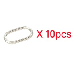 10-40pcs Metal Oval Ring Buckle 19-50mm Bag Strap Adjustment Loop Webbing Belt Buckle Garment DIY Accessories