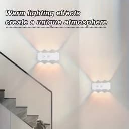 RGB Smart Motion Sensor Night Lights LED Wall Lamps USB Rechargeable for Bedroom Hallway Stairs Office Ambient Lighting