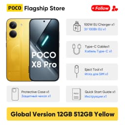 Newest Arrivals POCO X8 Pro Global Version 5G Smartphone Dimensity 8500-Ultra 6.59" AMOLED Display 50MP 6500mAh 100W HyperCharge