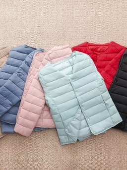 Lightweight Low-Neckdown Women's down Cotton Vest Warm Fitted Inner Wear Trendy Nurse's Undergarment Cotton Jacket