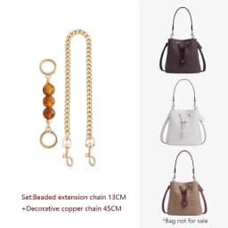 Bag Extension Chain For Coach Rowan21 Bag Decoration Chain Beaded Pendant Fashion Bag Chain Transformation Accessories