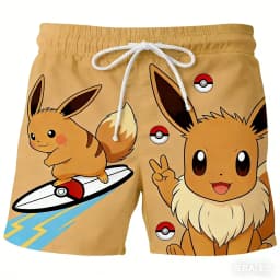 2026 Summer Hot Selling Anime Pok É Mon Multiple Choice Personalized Shorts Adult and Children Fashion Casual Sports Shorts
