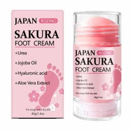 [Super Anti-Cracking] Sakura 60% Urea + 2% Salicylic Acid Hand and Foot Stick Plus+, Super Anti-Cracking Hand and Foot Cream Stick, Moisturizes from Within in 5 Minutes, Fast Results, 72-Hour Deep Hydration, Locks in Moisture, Prevents Cracking, Protects Skin Barrier, Smoothes Skin, Leaves It Smooth and Flawless, Improves Skin Elasticity, Presents a Healthier Skin, Suitable for Extremely Dry, Cracked, and Rough Hands and Feet, Stick Design
