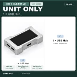 HMLAB ZNEO Gaming USB Hub - 2-to-3 Port, 8K Hz, Independent Power, With Screen, Trendy for Gaming Ambience Desk Setup