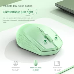 KEBIDUMEI Bluetooth 5.2 Wireless Mouse Dual Mode 1600DPI Gaming Mouse 6 Button Rechargeable Silent Mice Computer Accessories