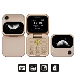 SERVO I17 AIR Small Flip Mobile Phone Bluetooth Dialer Magic Voice Blacklist FM Flashlight Dual SIM Standby Mini Fold Cellphones