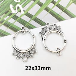 20PCS Retro Ethnic Hanging Head Earrings Connector For Jewelry Making Bracelet Necklace Connecting Link DIY Accessories Supplies