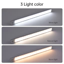 10/20/30/40/50CM Under Cabinet Led Light Sensor Movement Rechargeable Wireless Led Lamp Night Light Cupboard Bedroom Wardrobe