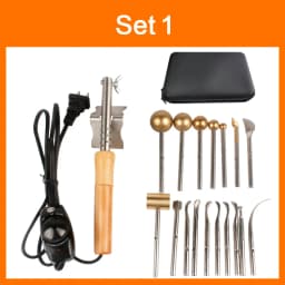 220V/110V Double-layer Inner Pyrographic Device Fabric Flowers Ironing Machine 17 Heads Soldering Iron Fabric Flower Making Tool