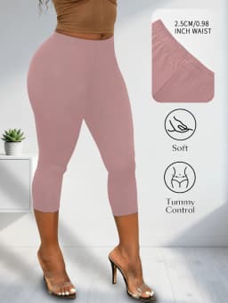 Women Athletic Capri Pants Super Soft No See Through Leggings for Workout Yoga Running
