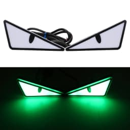 Universal Car LED Devil Eyes Light Demon Eyes Headlight Motorcycle Mini Turn Signal Flasher Tail Lamp Auto Decoration Lights