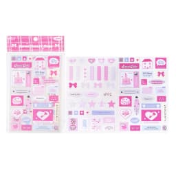 2sheets Kawaii Ins Love Bow Die Cutting Stickers Creative Decoration DIY Diary Album Scrapbook Aesthetics Stationery Stickers
