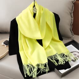 30*180cm Solid Color Women Winter Scarf Warm Thicken Cashmere Shawl Outdoor Tassels Pashmina Lady Wrap Windproof Scarves Luxury