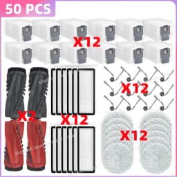 Fit For ( Roborock Qrevo Curv / S5V / S5X / 5A1 / 5XC / 5AE / CurvC / Qrevo C / Qrevo C Pro ) Parts Brush Filter Mop Cloth Bag