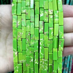 4*13MM Natural Stone Square Aventurine Tiger Eye Agates Crystal Jades Spacer Beads For Jewelry Making DIY Bracelet Accessories