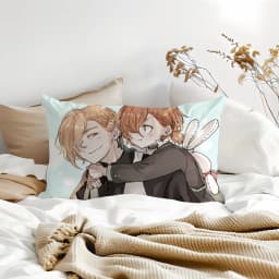 Hot Anime Bungo Stray Dogs Pillow Case Cover Suitable For Sofa Car Cushion Rectangular Back Cushion
