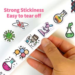 500PCS Chemical Material Roll Stickers Small Patterns Exquisite Stickers DIY Luggage Notebook Envelope Label Stickers