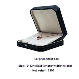 Customizable LOGO Vintage Octagonal Gold Text Storage Box Ring Earnail Bracelet Jewelry Packaging Case Collection Storage Box