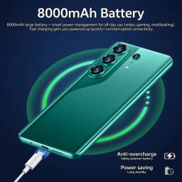 K-Touch Mobile Phones C26 Ultra Android 15 Smartphone 7.3 Inch Cell Phone 8000mAh Face Unlock 5G Dual SIM 16+48MP Camera Global Version Cellphones For Men Women