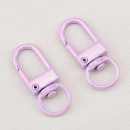 10pcs Electroplating Illusion Color Snap Lobster Clasp Hooks For DIY Colorful Trinkets Making Rotating Pet Keychains Bag Keyring