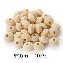 4-30mm 5-1000Pcs Natural Wood Beads Round Loose Spacer Bead Charms for DIY Bracelet Necklace Jewelry Making Handmade Accessories