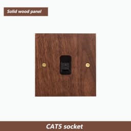 Model 86 Solid Wood Wall Light Switch Retro Brass Toggle Switch 13A English Wall 2gang2way Power Light Switch Socket Panel