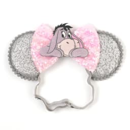 Mouse Ears Adjustable Headband Cartoon Sequin Bows Headband Birthday Party Christmas Princess Cosplay Costume For Women Adult