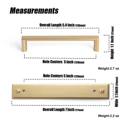 Goo-Ki Champagne Bronze Cabinet Pulls Black Cabinet Handles for Dresser,Wardrobe&Cupboard,Zinc Alloy Kitchen Cabinet Handles