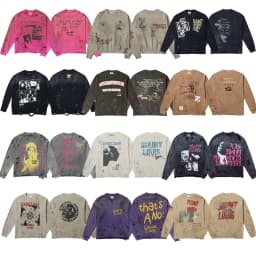 Washed Heavy Duty Spray Dirty Vintage Large Size round Neck Sweatshirt Trendy Casual Loose Fit Long Sleeve Printed Streetwear
